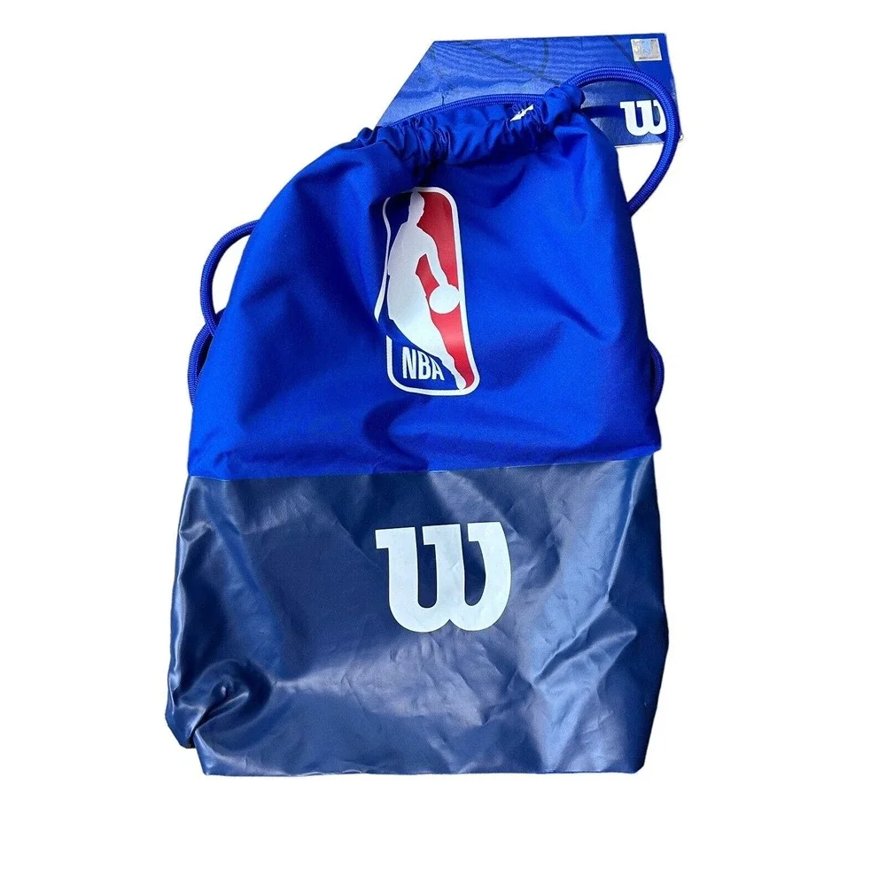 Wilson NBA Drv Basketball Bag Backpack Sack Royal Blue NEW